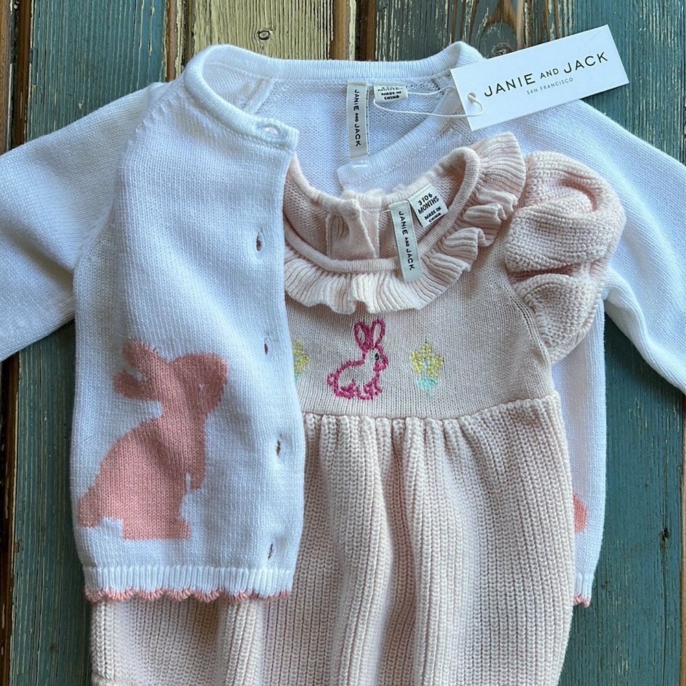 NWT Janie and Jack 3 to 6 months Easter Outfit - Picture 2 of 8